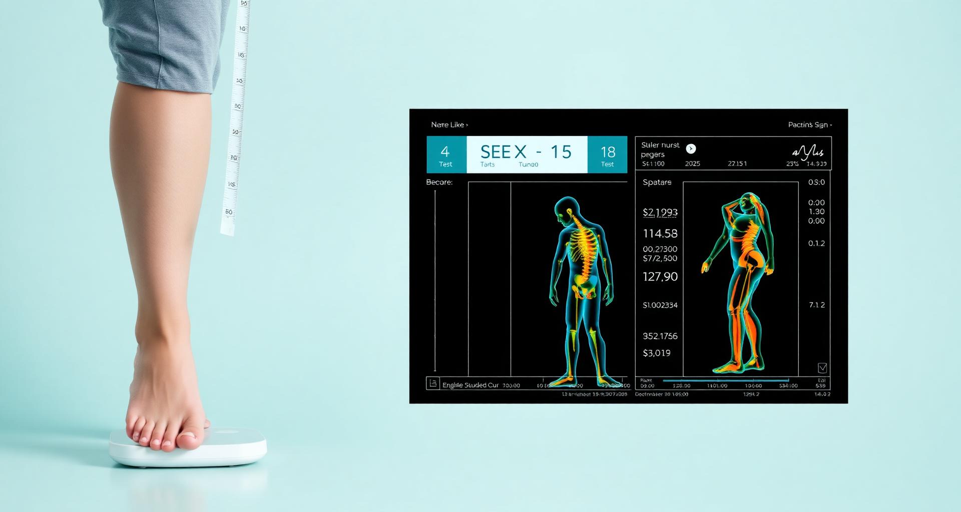Body composition analysis and BMI calculator