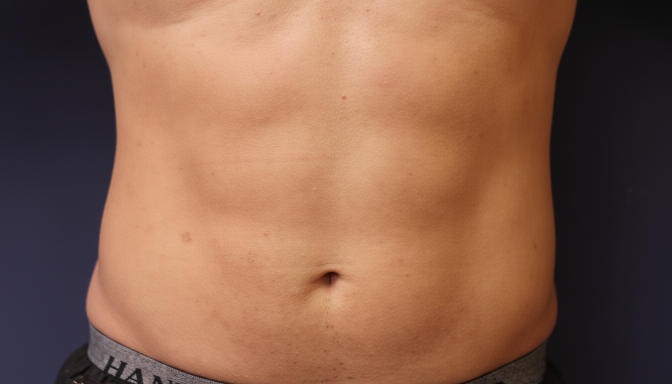 Advanced muscle sculpting treatment session in a modern wellness clinic